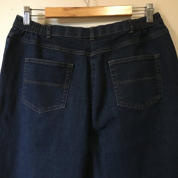 Vintage Allison Daley Stretchy Waist Mom Dark Blue Jeans - Picture 7 of 16